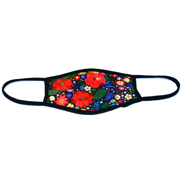 TDI SALE- Closeout  - Floral Flat Face Mask with Tuck